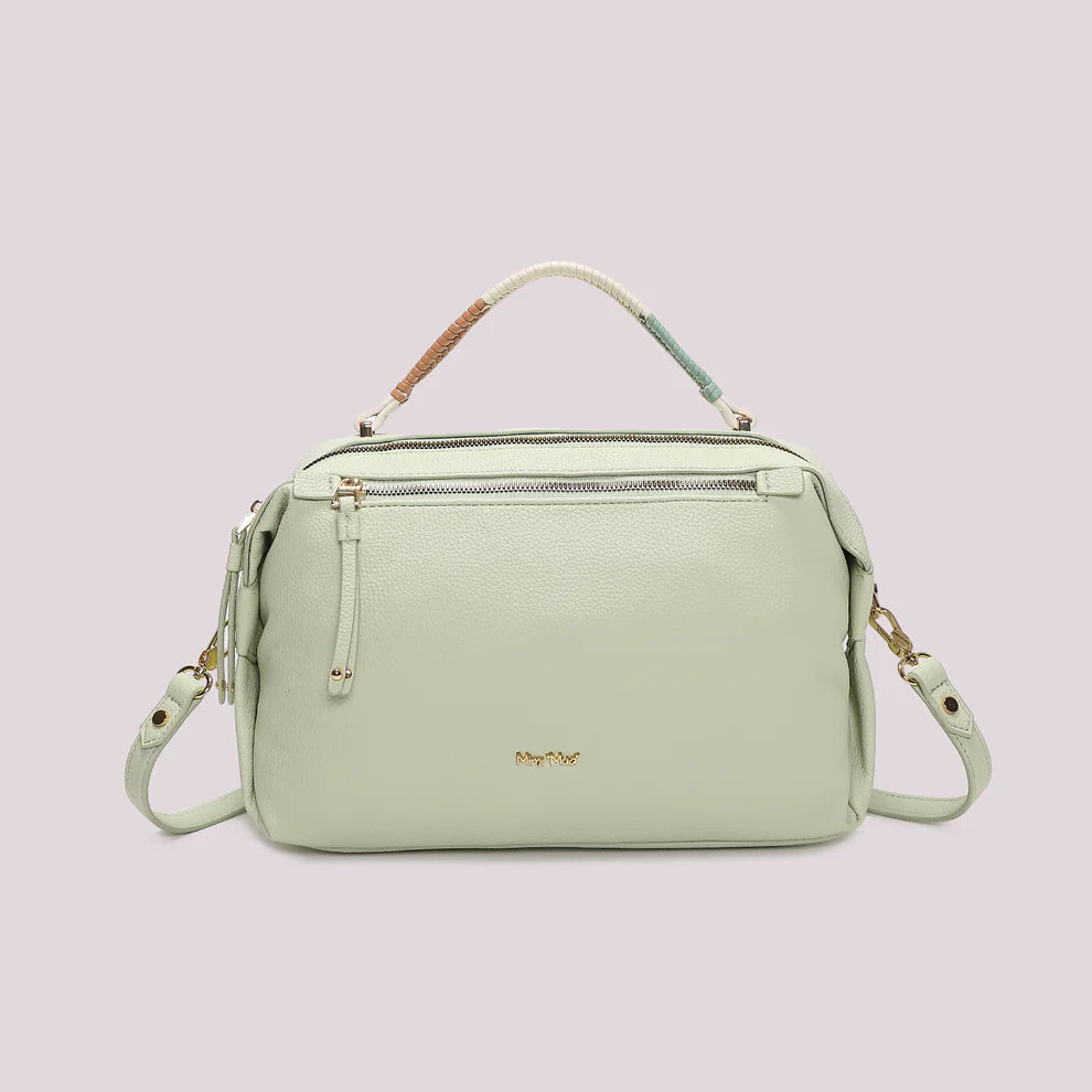 BORSA BAULETTO VERDE ACQUA MIMI' MUA'