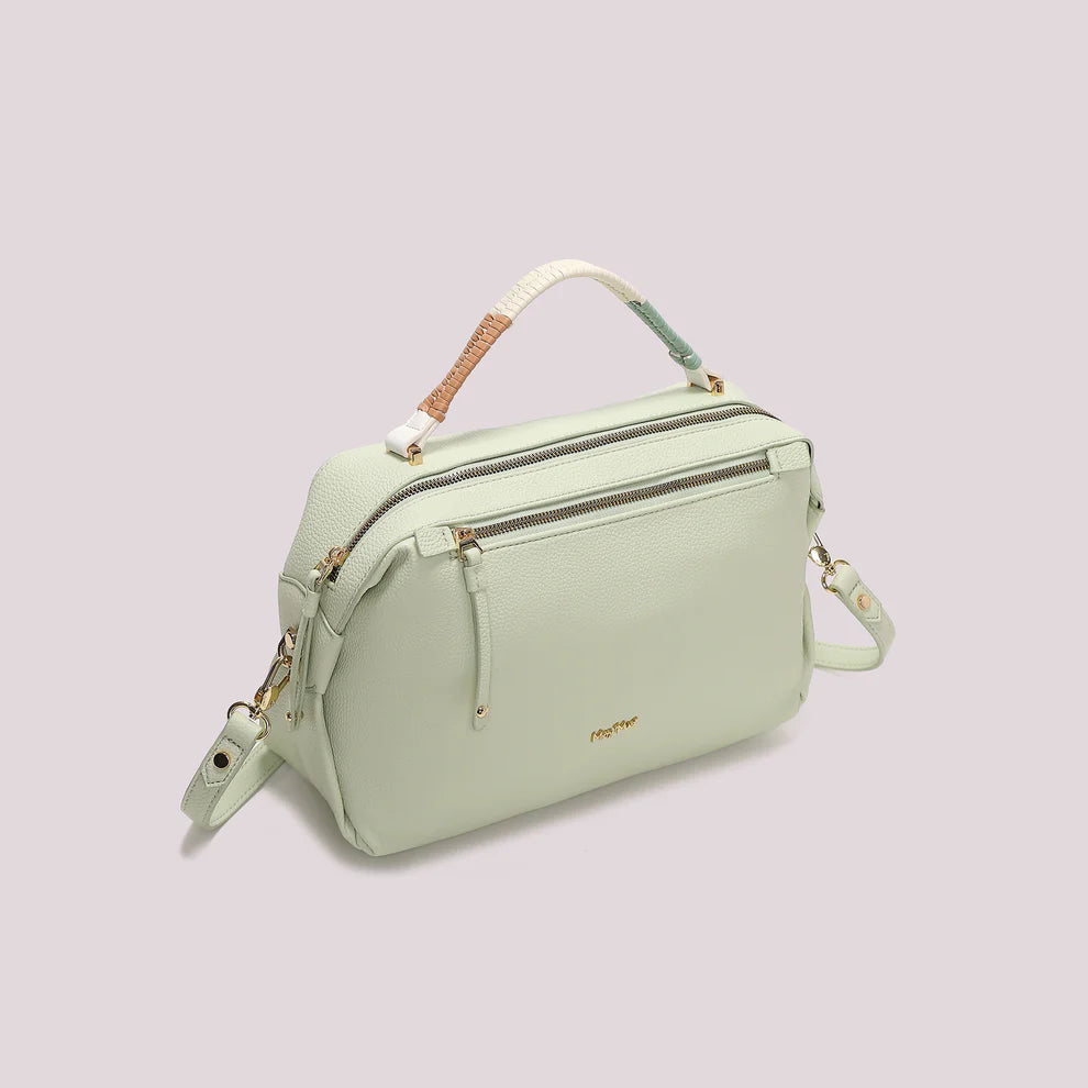 BORSA BAULETTO VERDE ACQUA MIMI' MUA'