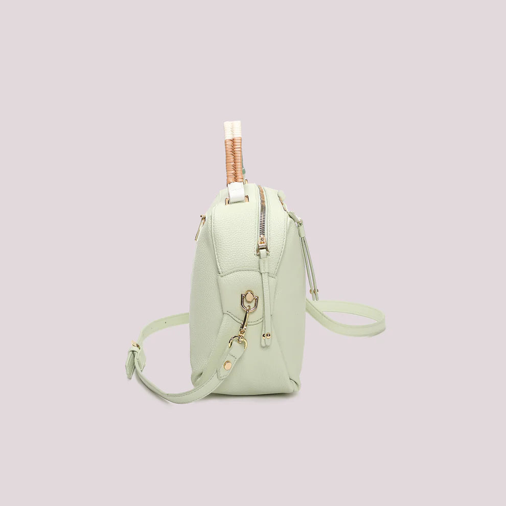BORSA BAULETTO VERDE ACQUA MIMI' MUA'