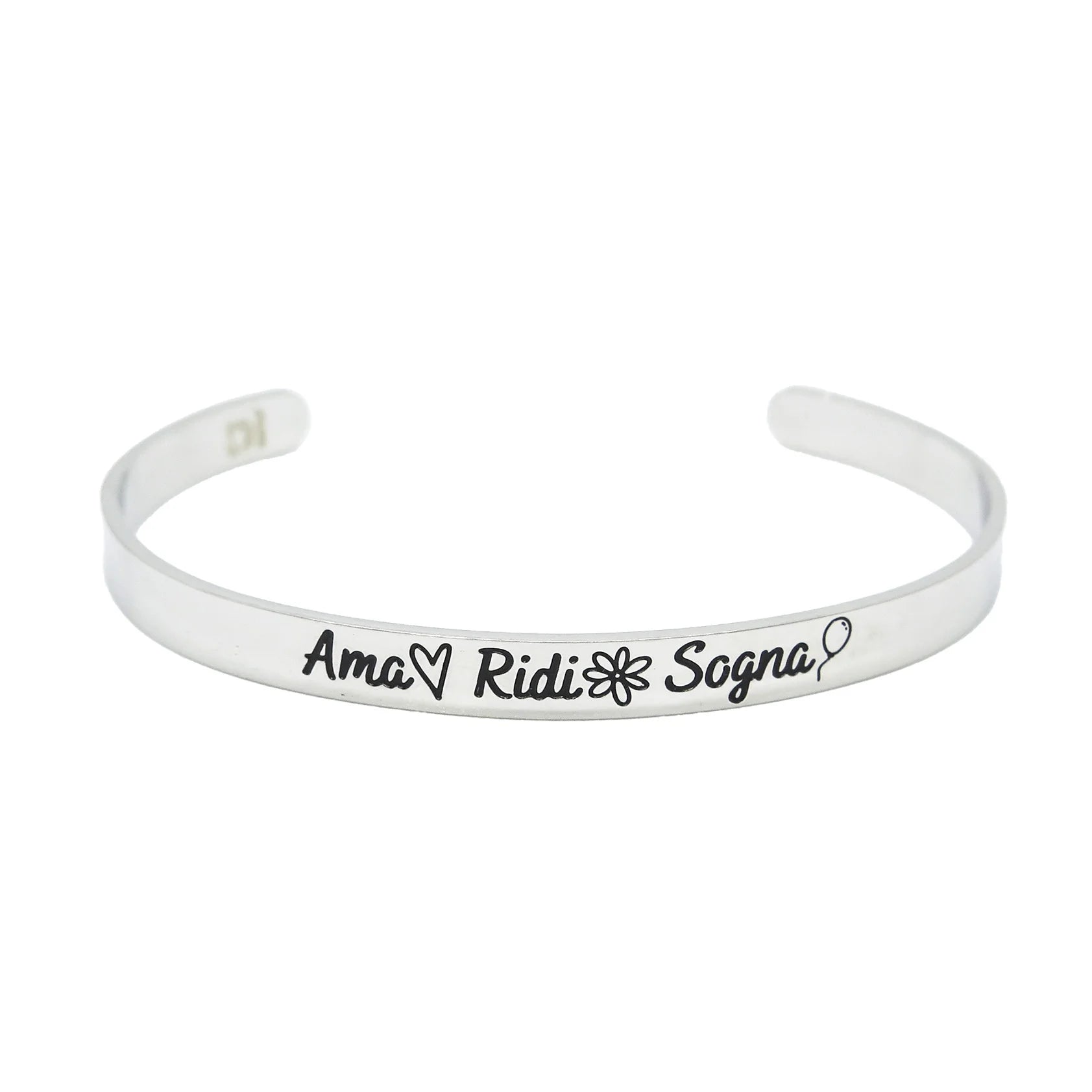 BRACCIALE RIGIDO AMA RIDI SOGNA