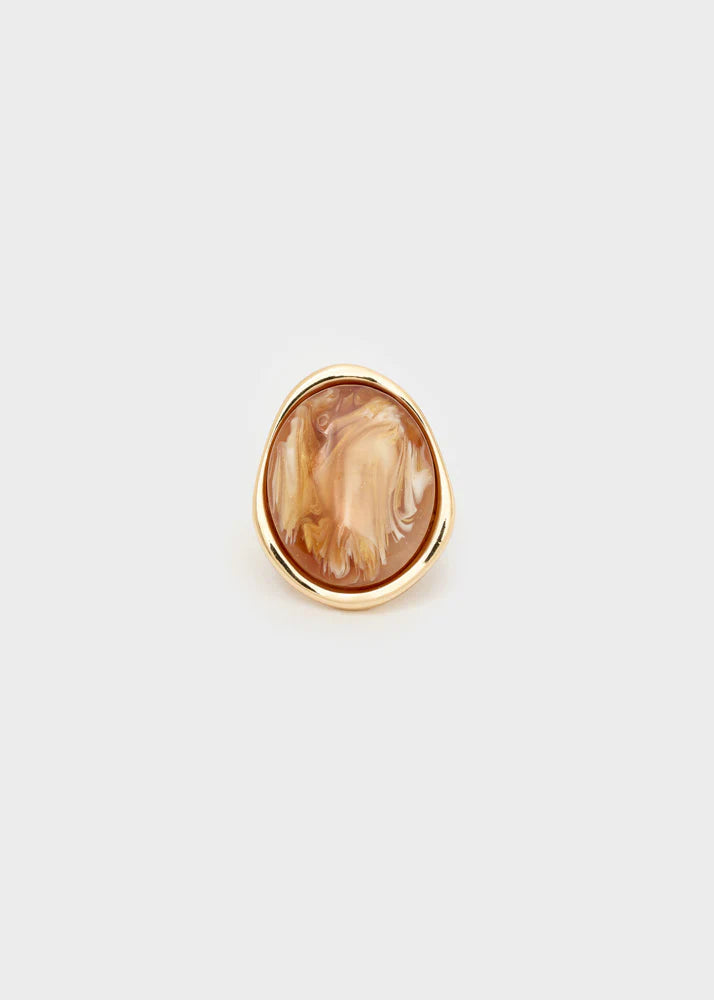 ANELLO RESINA AMBRATO
