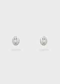 ORECCHINI BOTTONE COLORE ARGENTO PUNTO LUCE