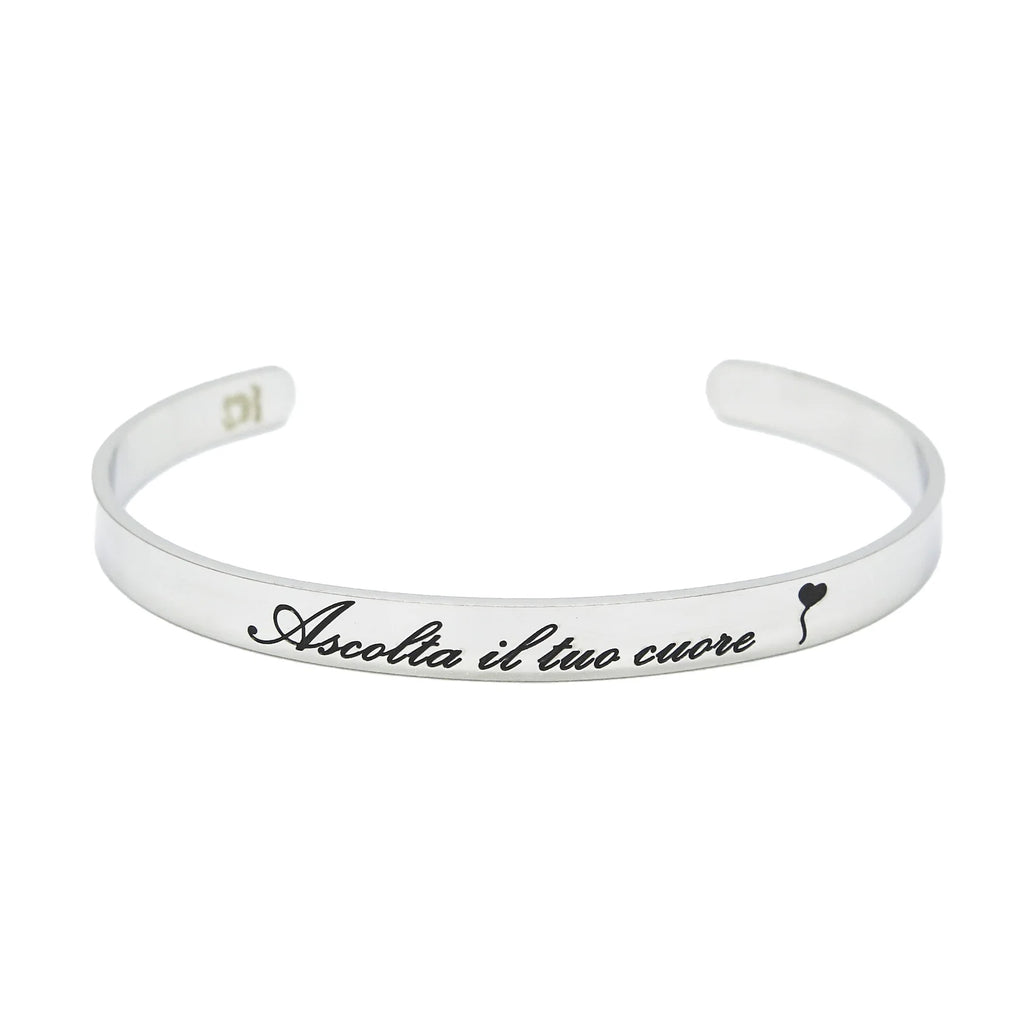 BRACCIALE RIGIDO ASCOLTA IL TUO CUORE