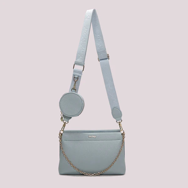 BORSA A TRACOLLA CELESTE MIMI' MUA'