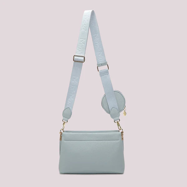 BORSA A TRACOLLA CELESTE MIMI' MUA'