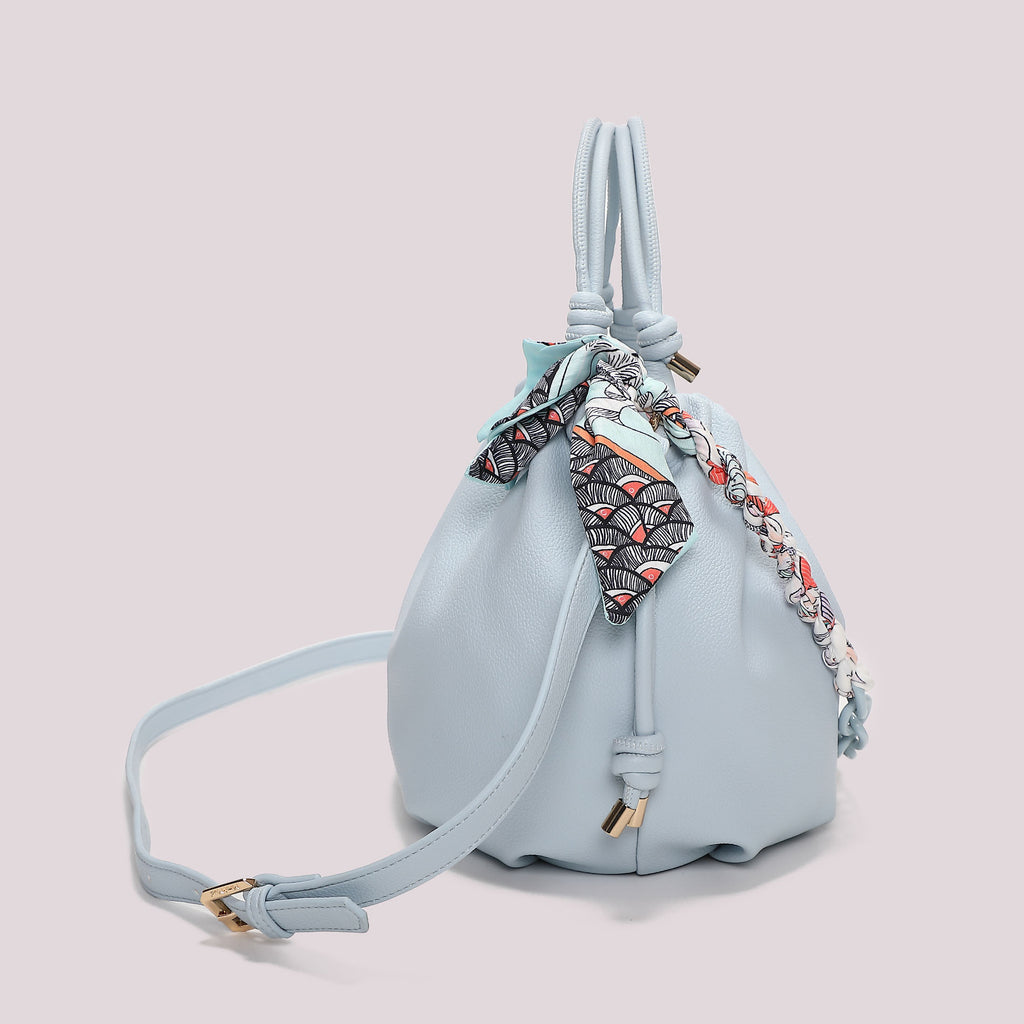 BORSA MANO/TRACOLLA CELESTE