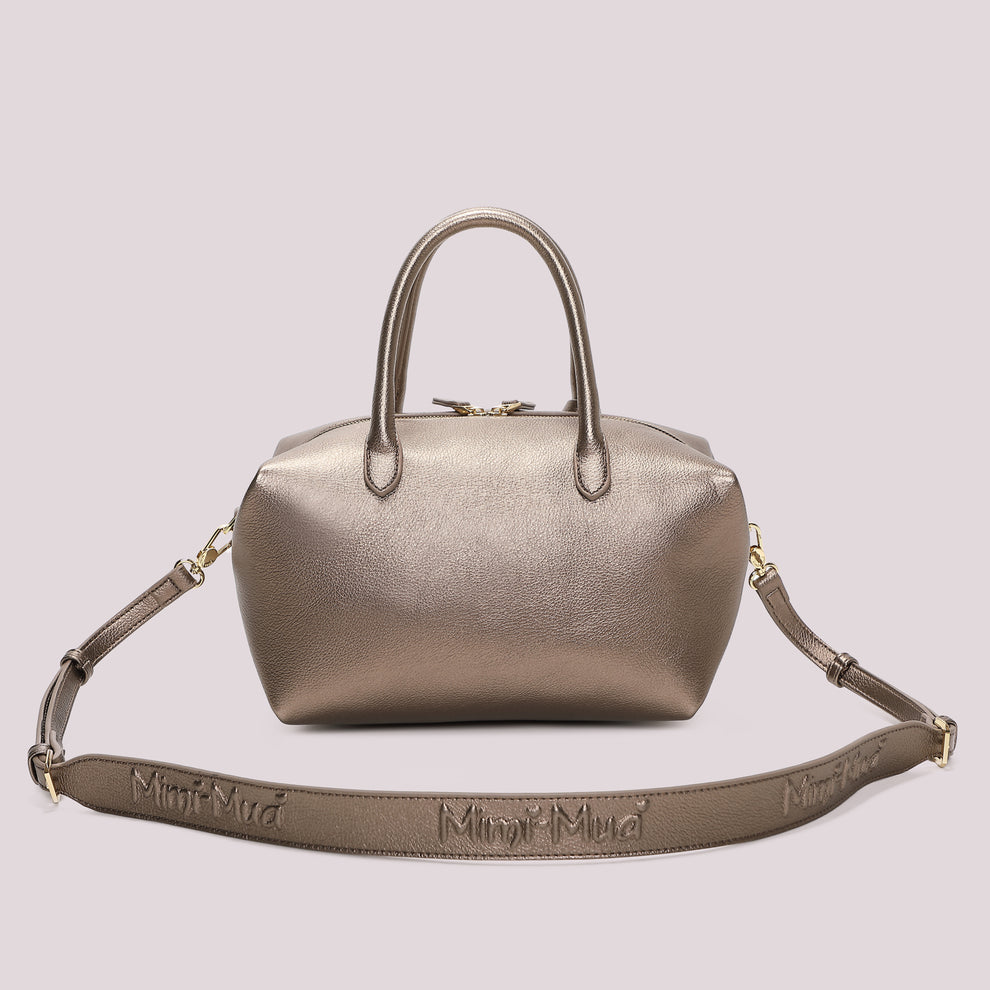 BORSA A BAULETTO MEDIA MIMI' MUA' COLORE CANNA FUCILE