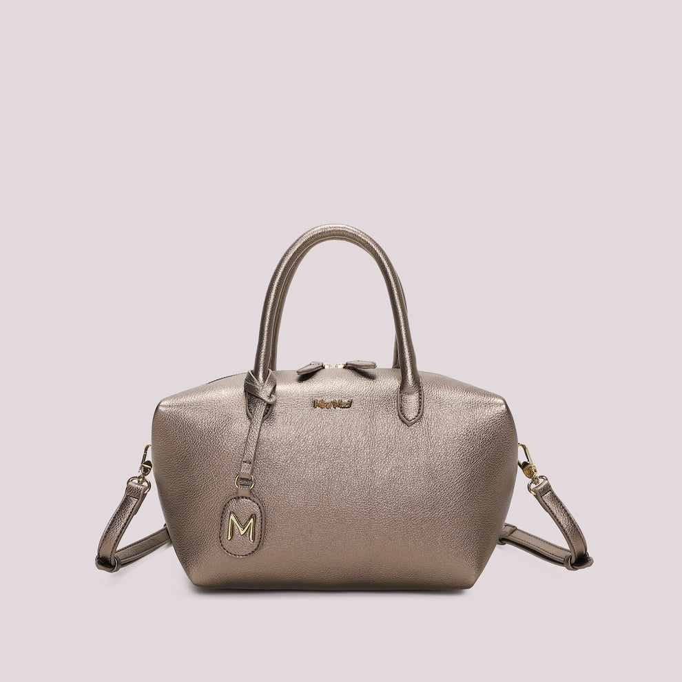 BORSA A BAULETTO MEDIA MIMI' MUA' COLORE CANNA FUCILE
