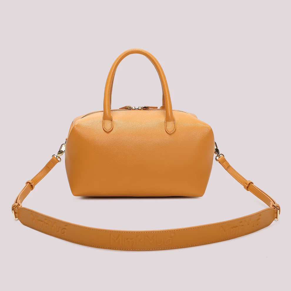 BORSA A BAULETTO MEDIO MIMI' MUA' COLORE OCRA