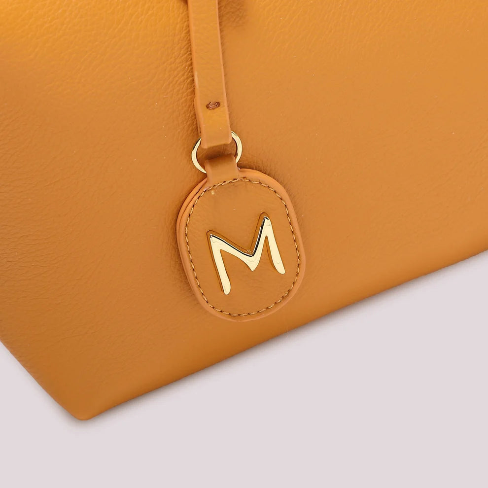 BORSA A BAULETTO MEDIO MIMI' MUA' COLORE OCRA