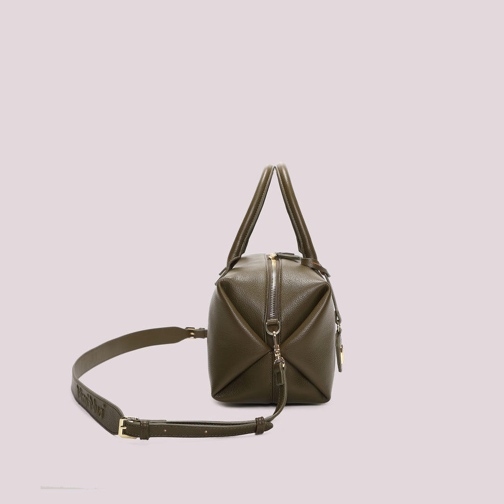 BORSA A BAULETTO MEDIA MIMI' MUA' COLORE VERDE MILITARE