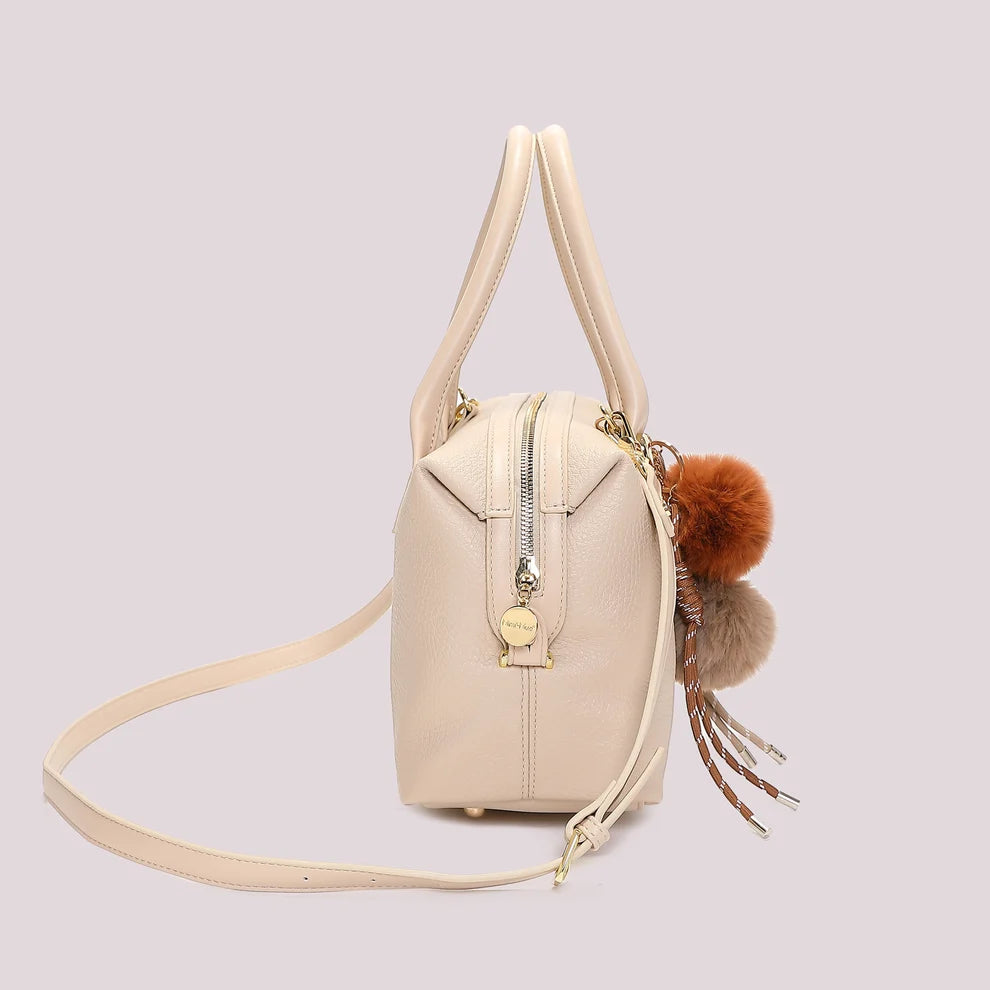 BORSA BAULETTO CON DETTAGLIO APPESO