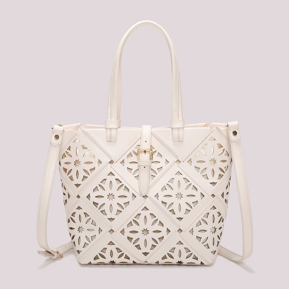 BORSA A MANO MIMI' MUA' MOTIVO TRAFORATO