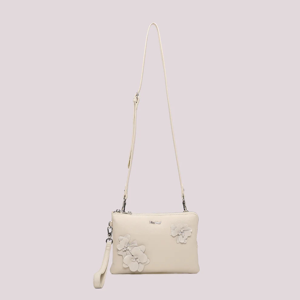 BORSA BUSTA FIORI PANNA