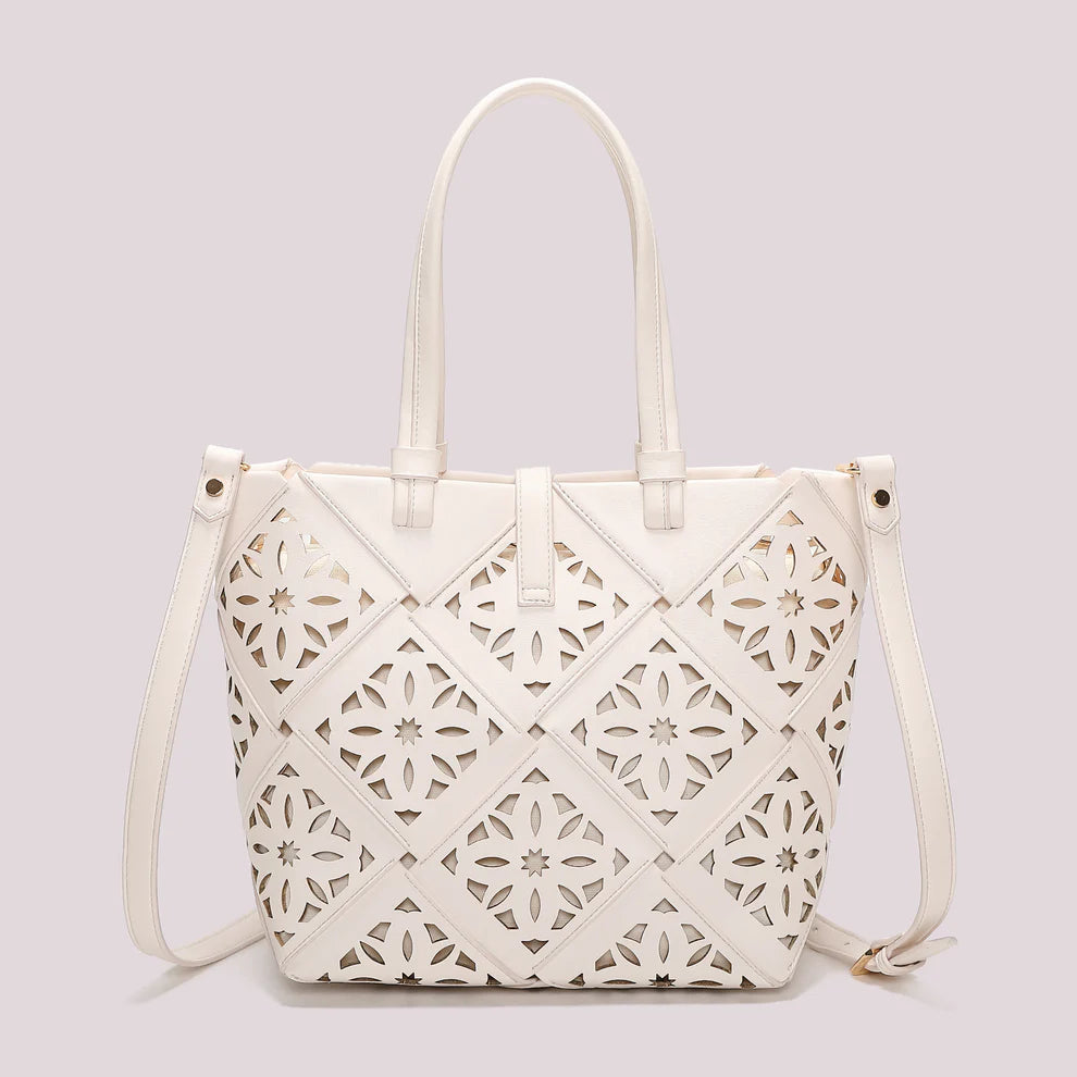 BORSA A MANO MIMI' MUA' MOTIVO TRAFORATO