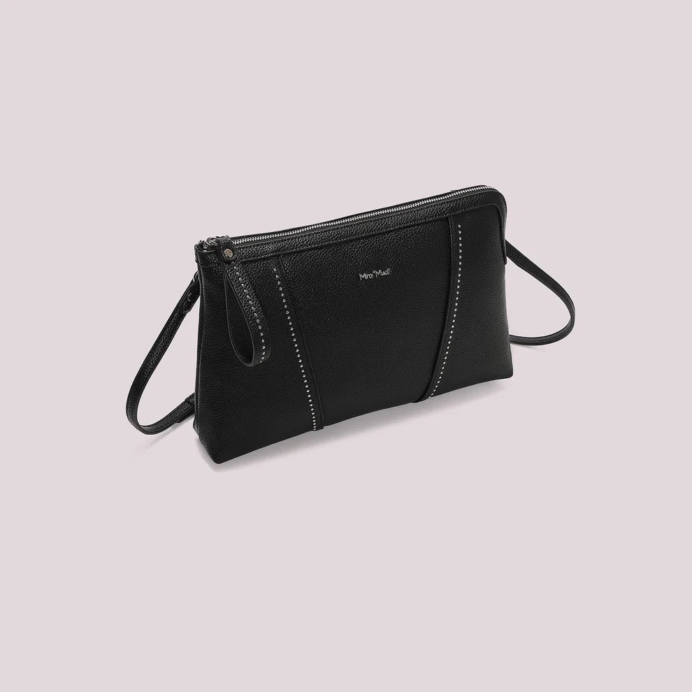 BORSA A BUSTA CON BORCHIE MIMI' MUA' COLORE NERO