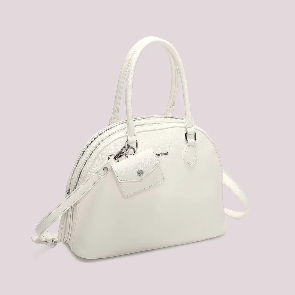 BORSA A SPALLA BIANCA MIMI' MUA'