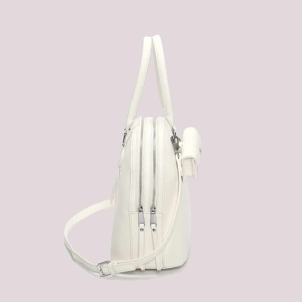 BORSA A SPALLA BIANCA MIMI' MUA'