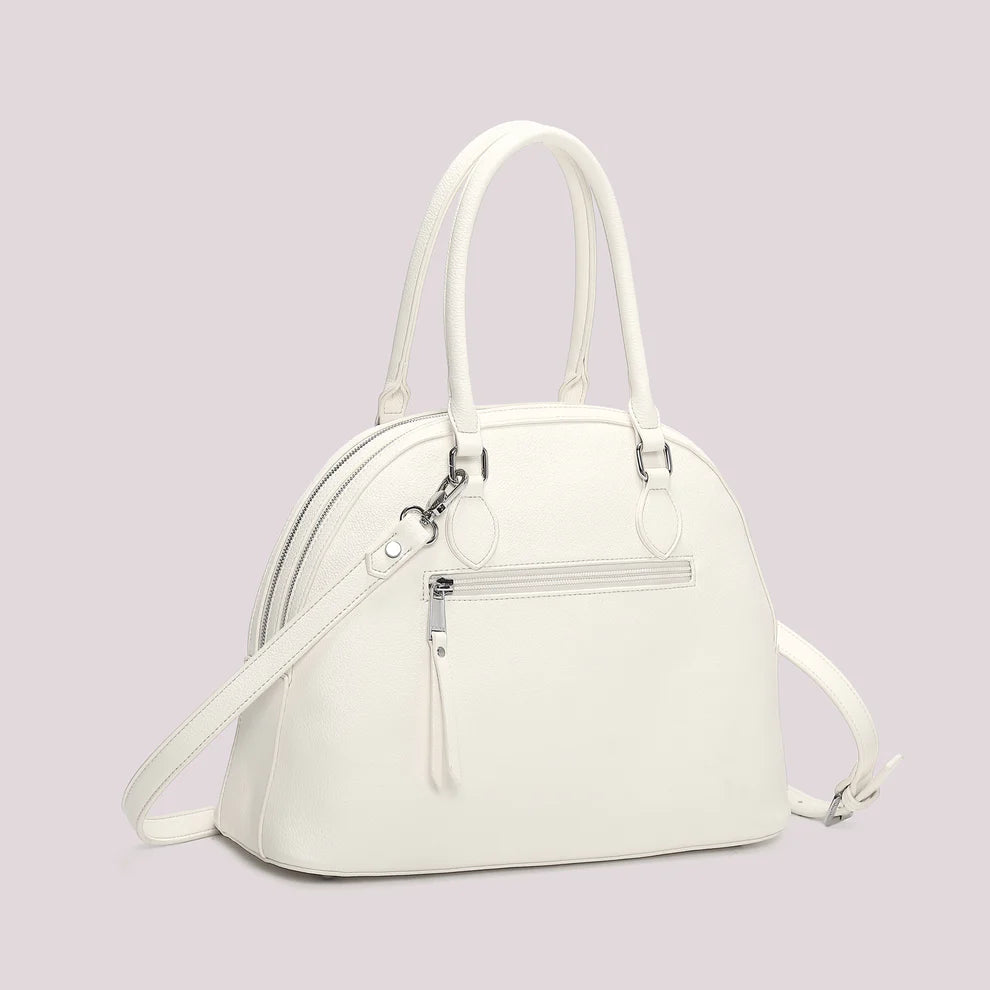 BORSA A SPALLA BIANCA MIMI' MUA'