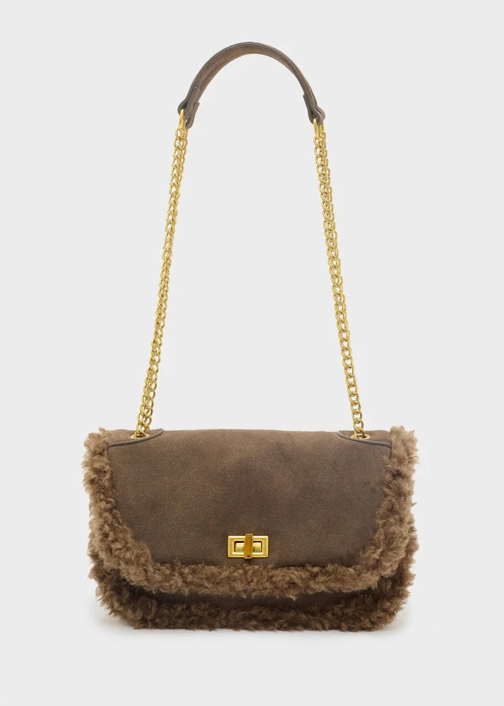 BORSA ERIN A SPALLA NALI COLORE TORTORA