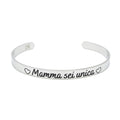 BRACCIALE RIGIDO MAMMA SEI UNICA