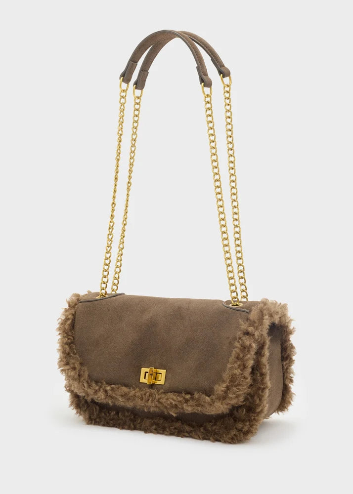 BORSA ERIN A SPALLA NALI COLORE TORTORA