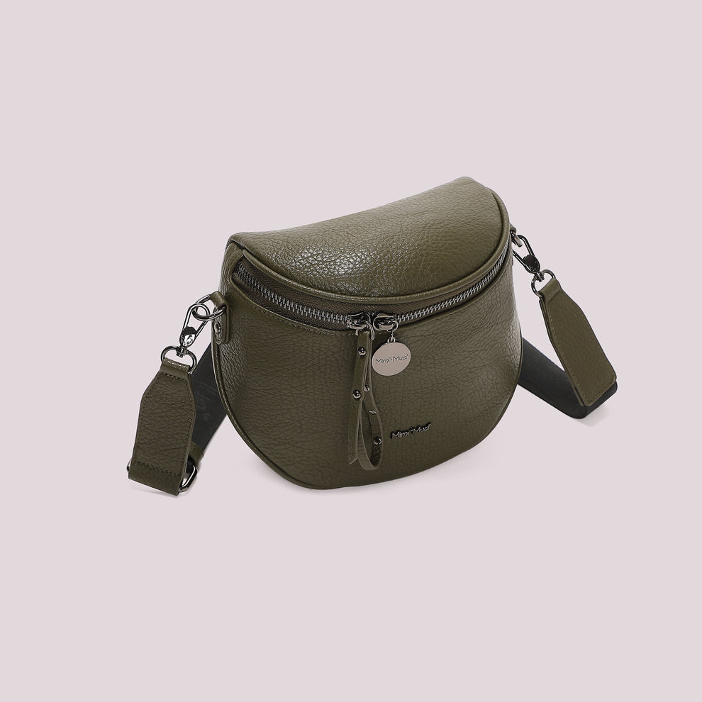 BORSA MARSUPIO CON TRACOLLA MIMI' MUA' VERDE MILITARE