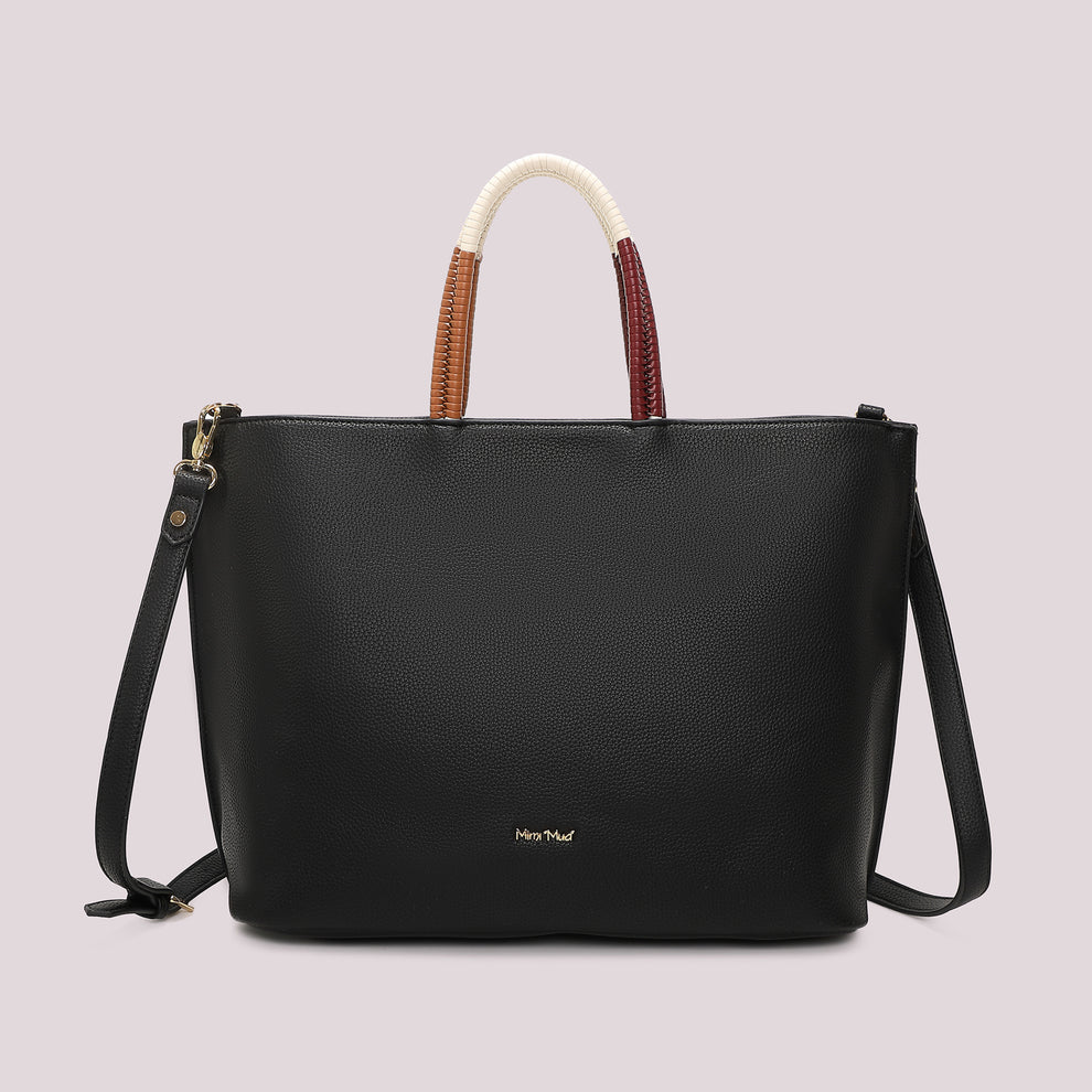 BORSA SHOPPING CON MANICO INTRECCIATO MIMI' MUA'