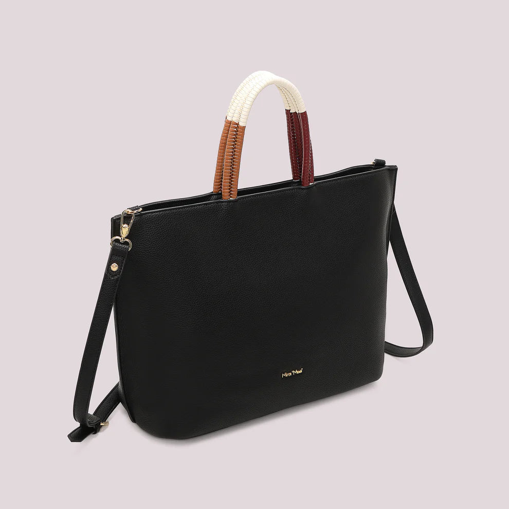 BORSA SHOPPING CON MANICO INTRECCIATO MIMI' MUA'
