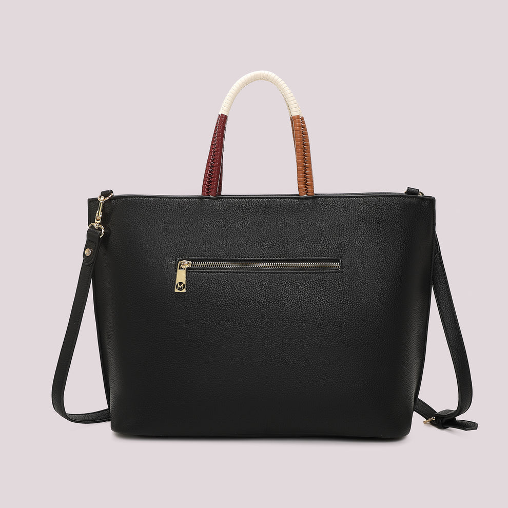 BORSA SHOPPING CON MANICO INTRECCIATO MIMI' MUA'