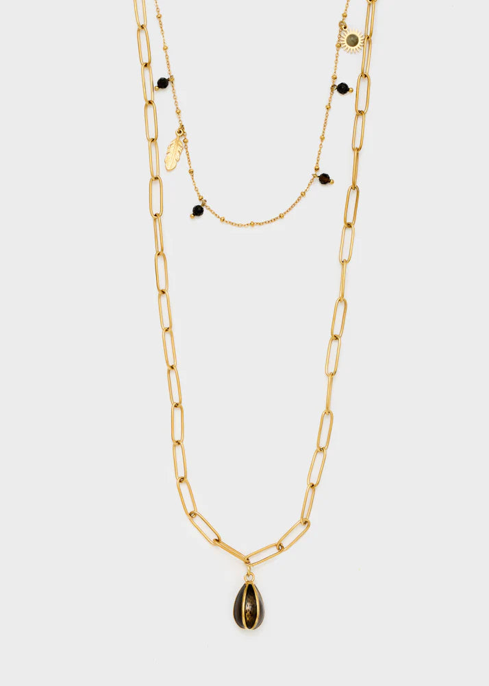 COLLANA DOPPIO FILO MINI CHARMS NALI