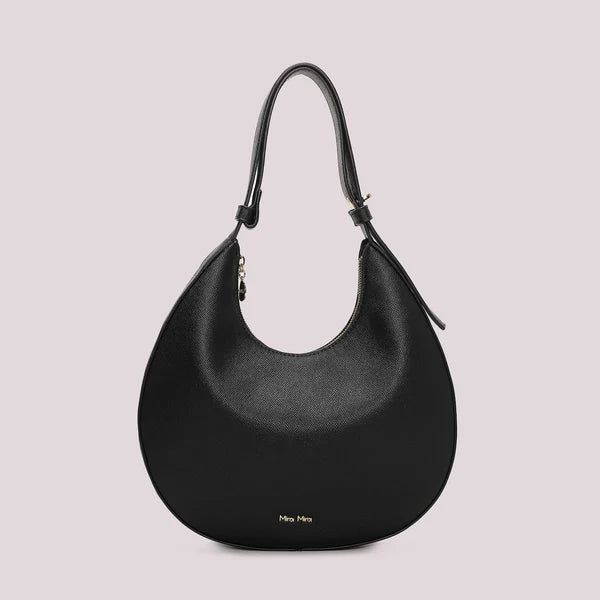 BORSA HOBO RIGIDA COLORE NERO MIMI' MUA'