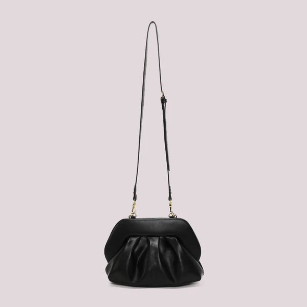 BORSA CLUTCH BOMBATA NERA