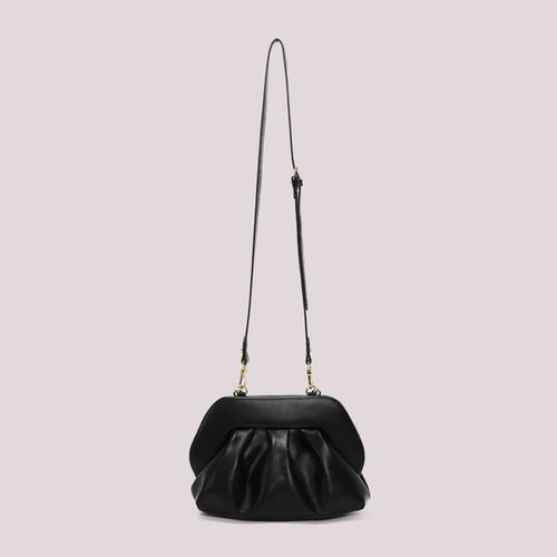 BORSA CLUTCH BOMBATA NERA
