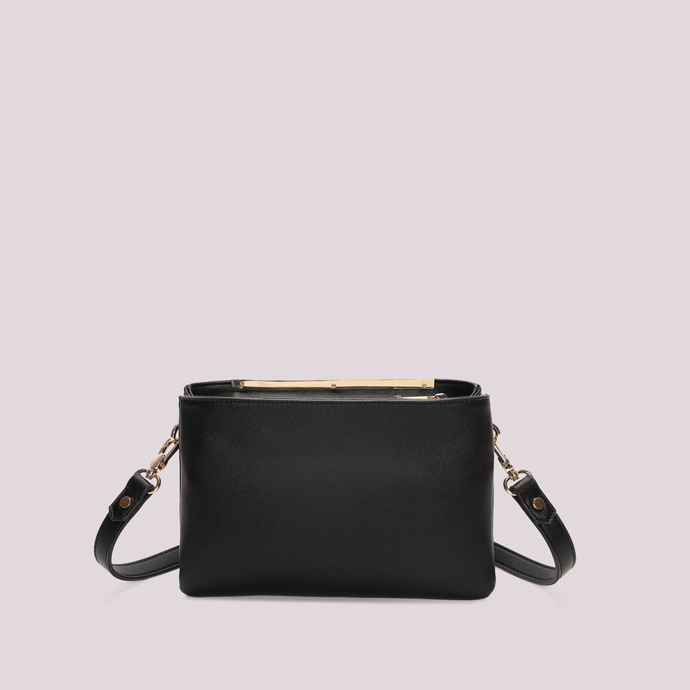BORSA A TRACOLLA NERA MIMI' MUA'