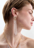 ORECCHINI CON FRANGE PERLE NALI