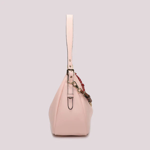 BORSA  ASPALLA ROSA CON CORDA COLORATA MIMI' MUA'