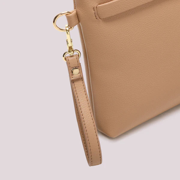 BORSA  A BUSTA CON CINTURINO TAUPE MIMI' MUA'