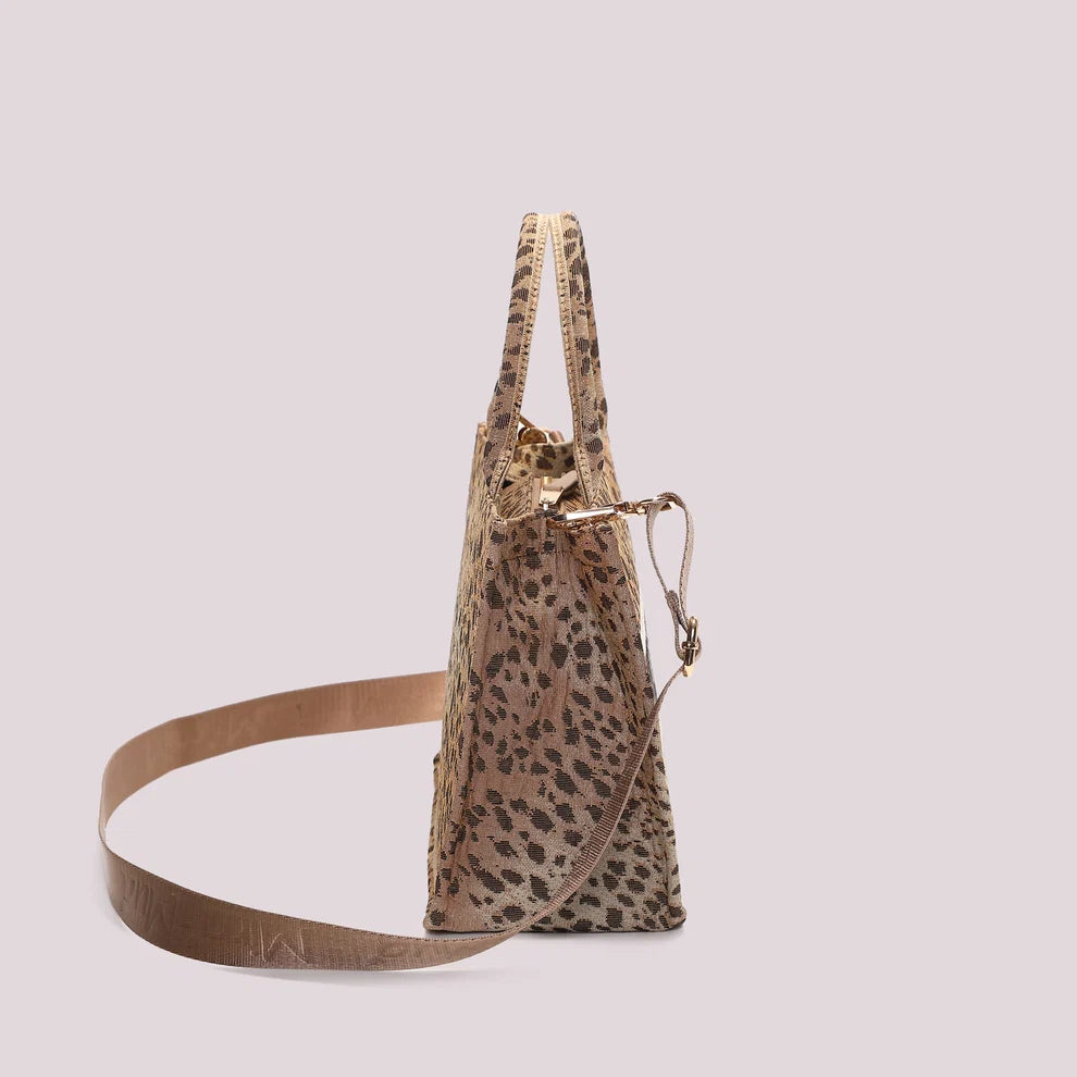 BORSA SHOPPER PICCOLA FANTASIA MIMI' M UA' COLORE CAMMELLO