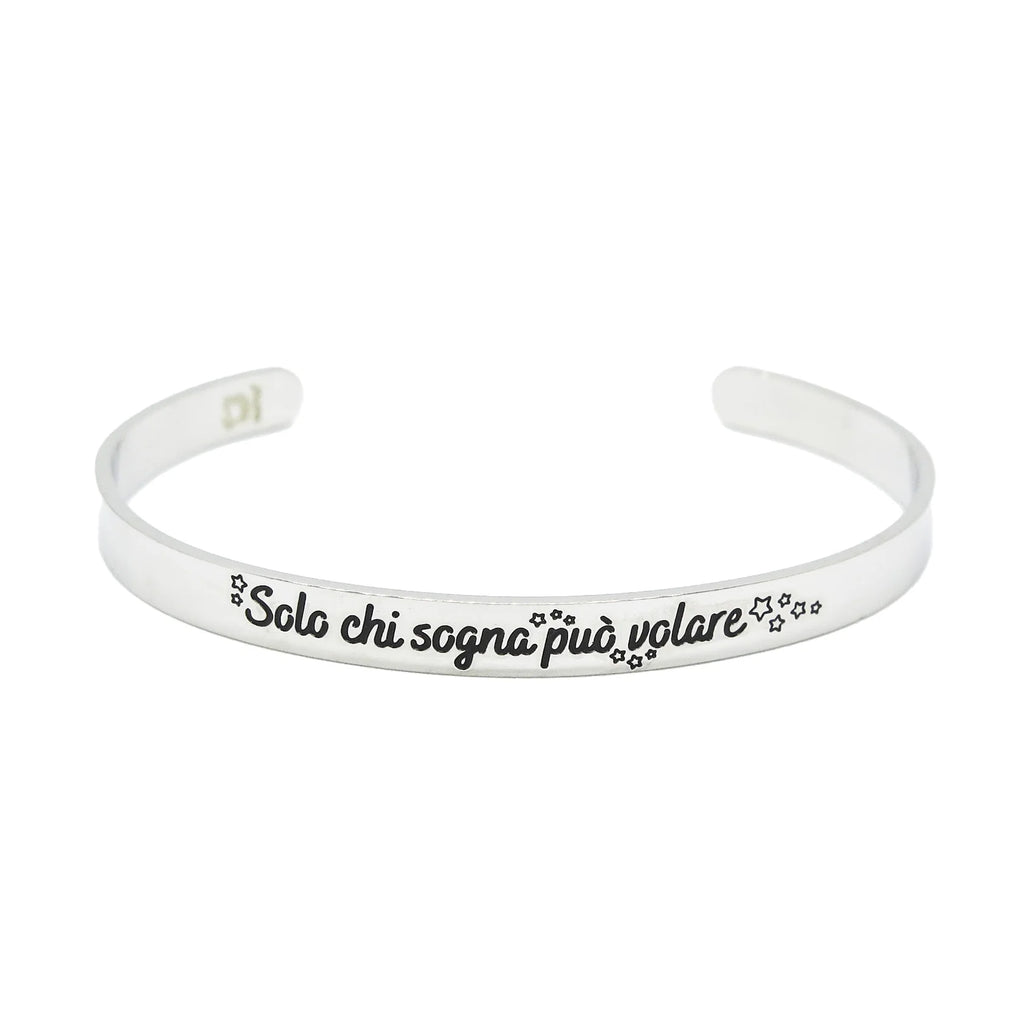 BRACCIALE RIGIDO SOLO CHI SOGNA PUO' VOLARE