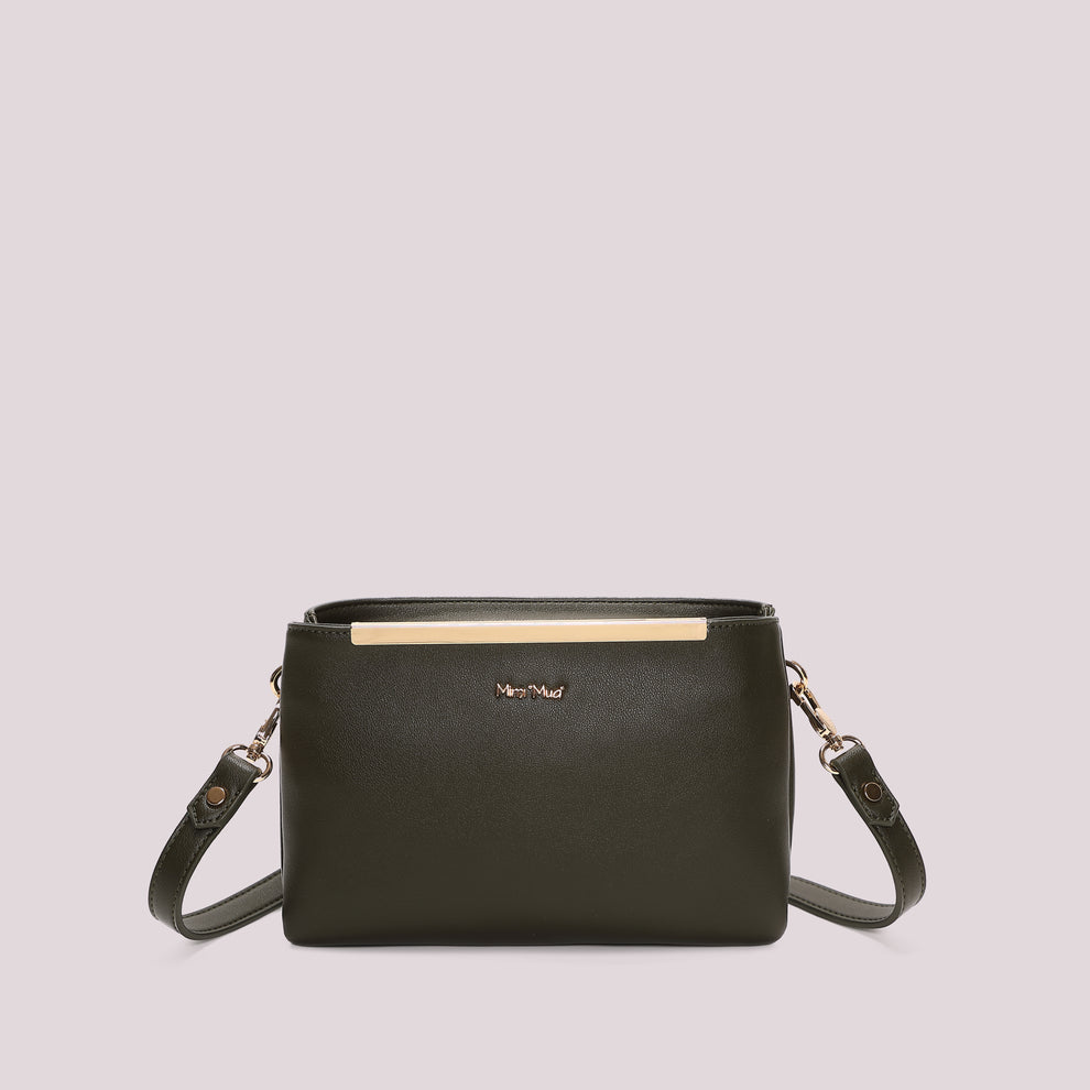 BORSA A TRACOLLA VERDE MILITARE MIMI' MUA'