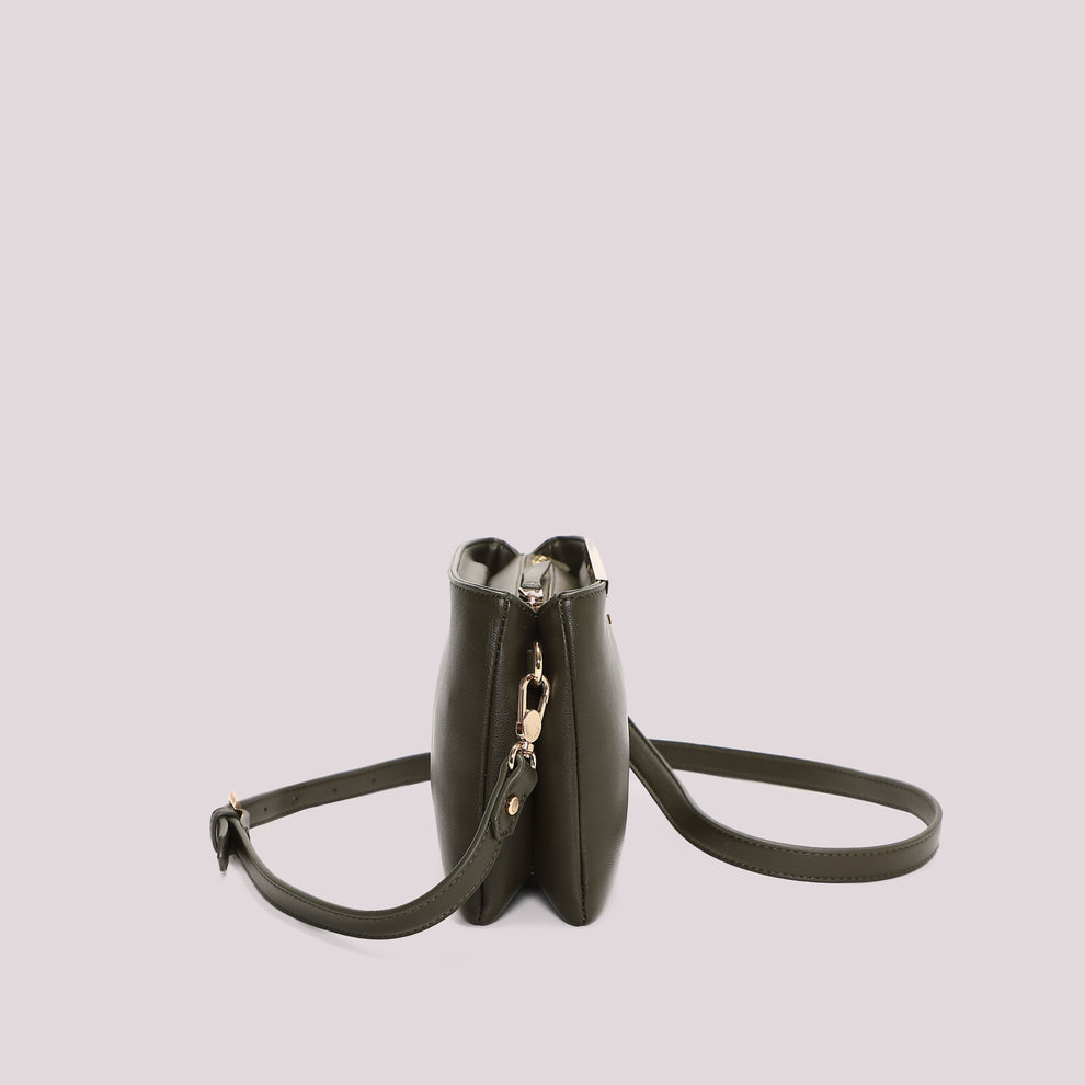 BORSA A TRACOLLA VERDE MILITARE MIMI' MUA'