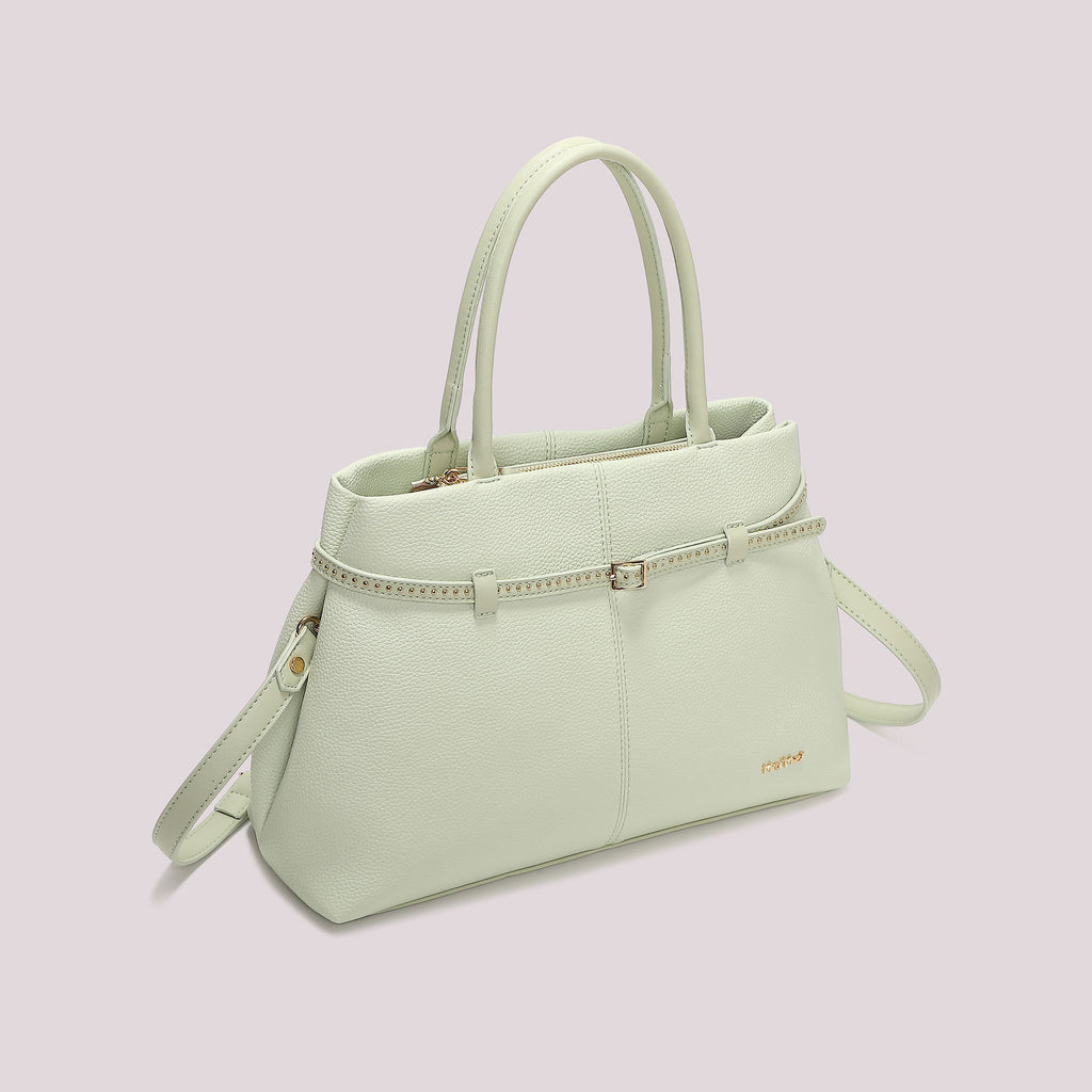 TOTE BAG CON BORCHIEVERDE ACQUA