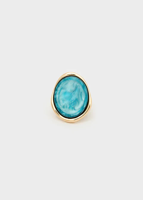 ANELLO RESINA AZZURRO