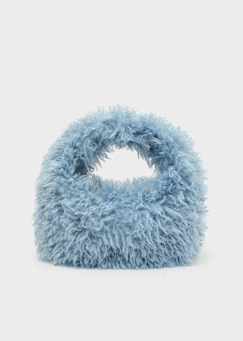 BORSA FURRY COLORE AZZURRO